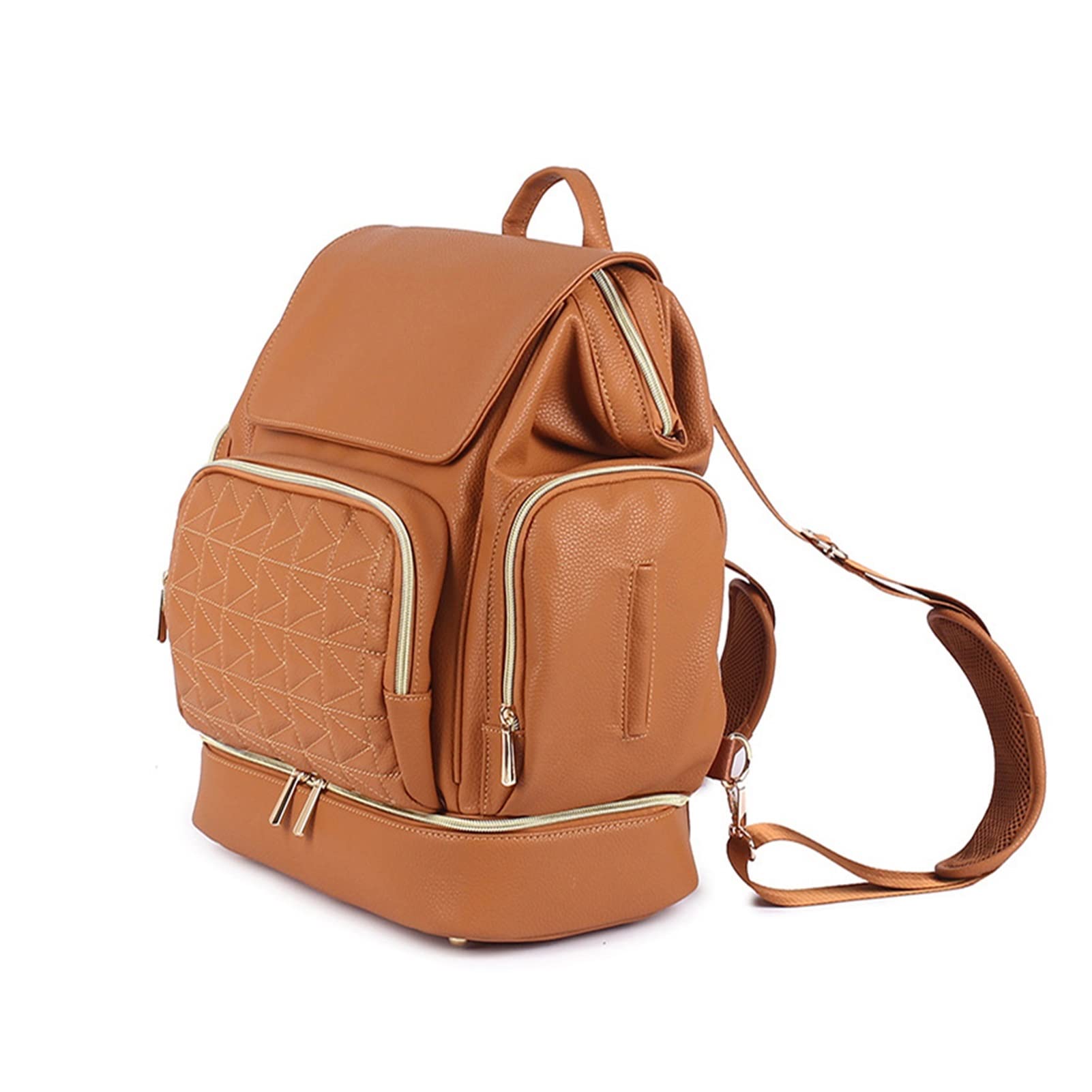 Wickeltasche Mamatasche Leder Mamarucksack Mutter und Tasche Modische einfarbige Wickeltaschen Haken und Wickelunterlage Einfach zu organisieren mit Platz für das Nötigste (Farbe