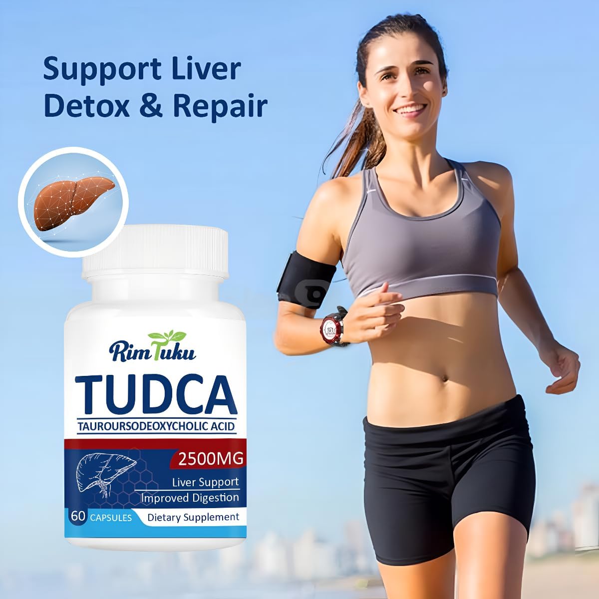 2500MG TUDCA Supplement - Bile Salts Liver Detox & Cleanse and Gallbladder Clease Health Formula Live Supplement 120 Capsules - Image 4