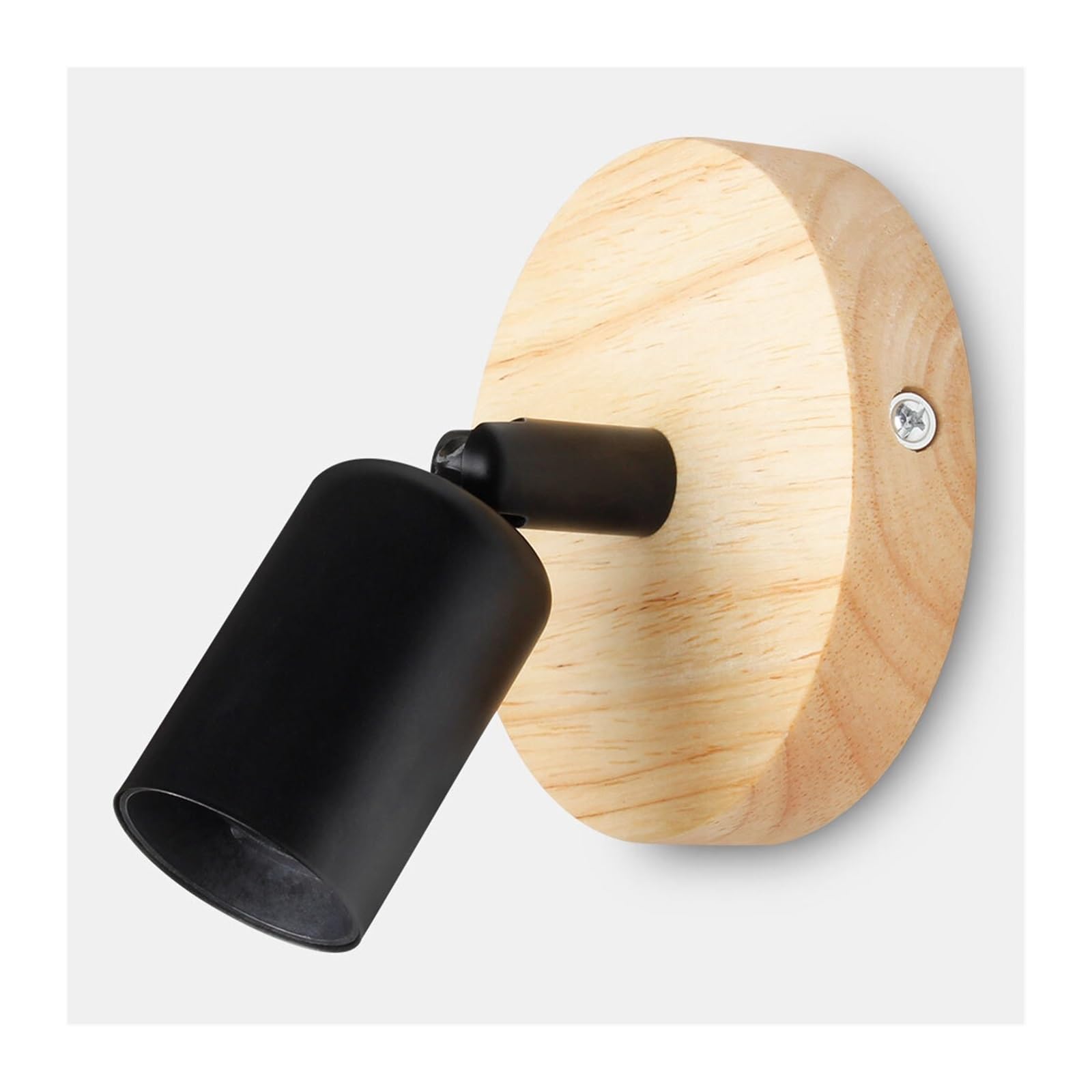 Lámpara de pared moderna de madera para iluminar zonas oscuras con estilo retro 7