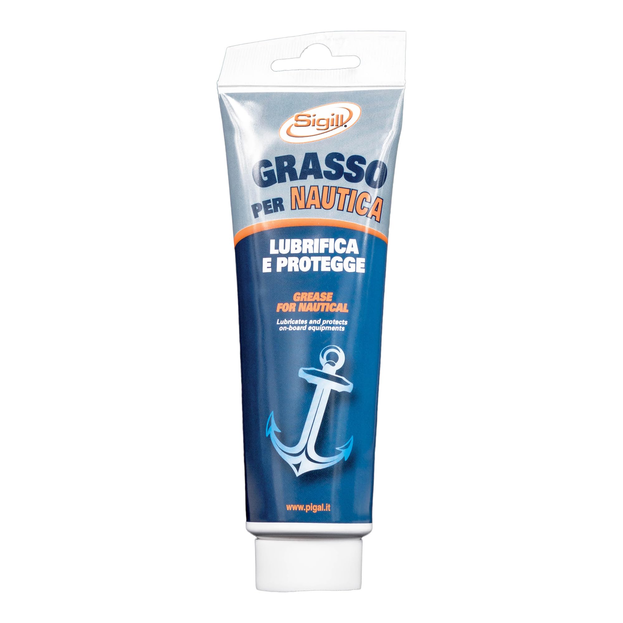 Sigill Grasso per Nautica Tubetto 125 ml Lubrificante Marino Anticorrosivo Alta Adesività Resistenza Salsedine