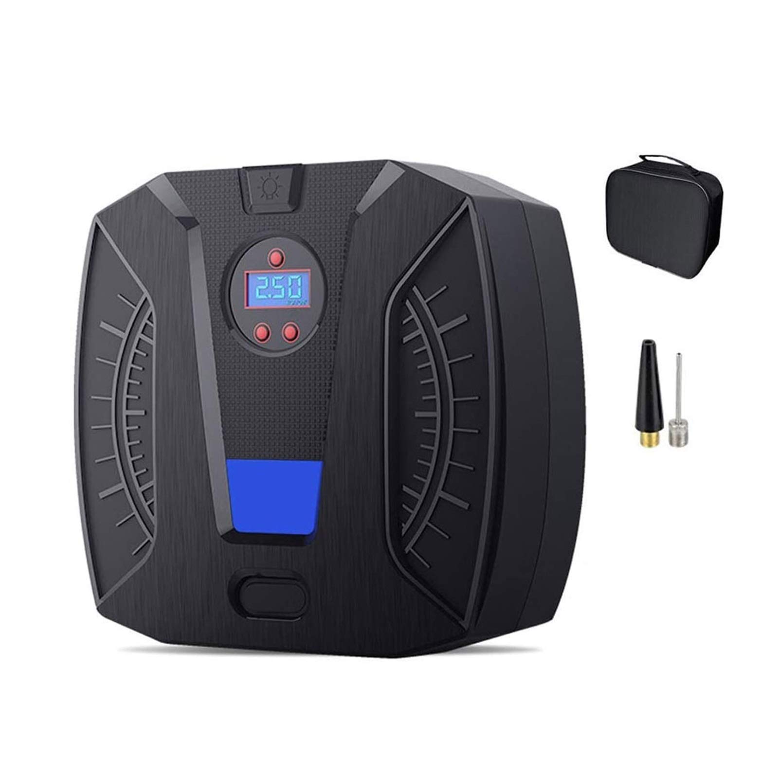 Compresor de aire portátil pequeño Inflador de neumáticos con manómetro Bomba de neumáticos for automóviles Compresor de neumáticos de 12 V CC Bomba de aire eléctrica for neumáticos de automóviles Bic