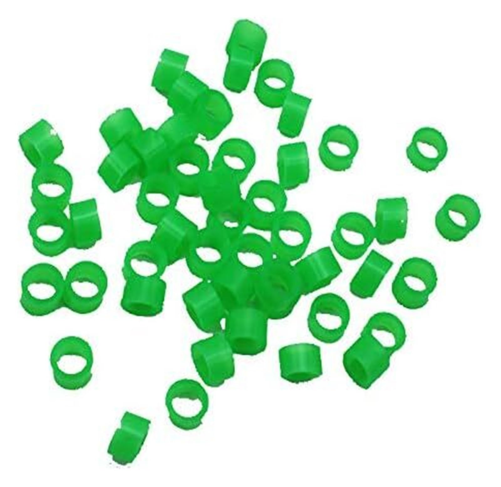 100 pezzi anelli for zampe di uccelli, con clip for zampe di uccelli numerate, anello ultraleggero in plastica, fasce for zampe di uccelli, for pappagalli, fringuelli, canarini, Gould, diametro 2 mm,