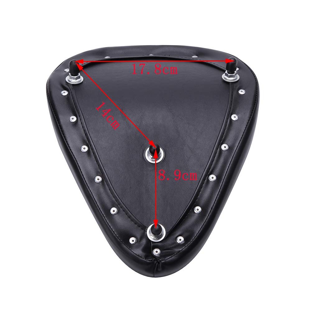 Amazon | バイクシート ソロシート 衝撃吸収 合成皮革 スプリング