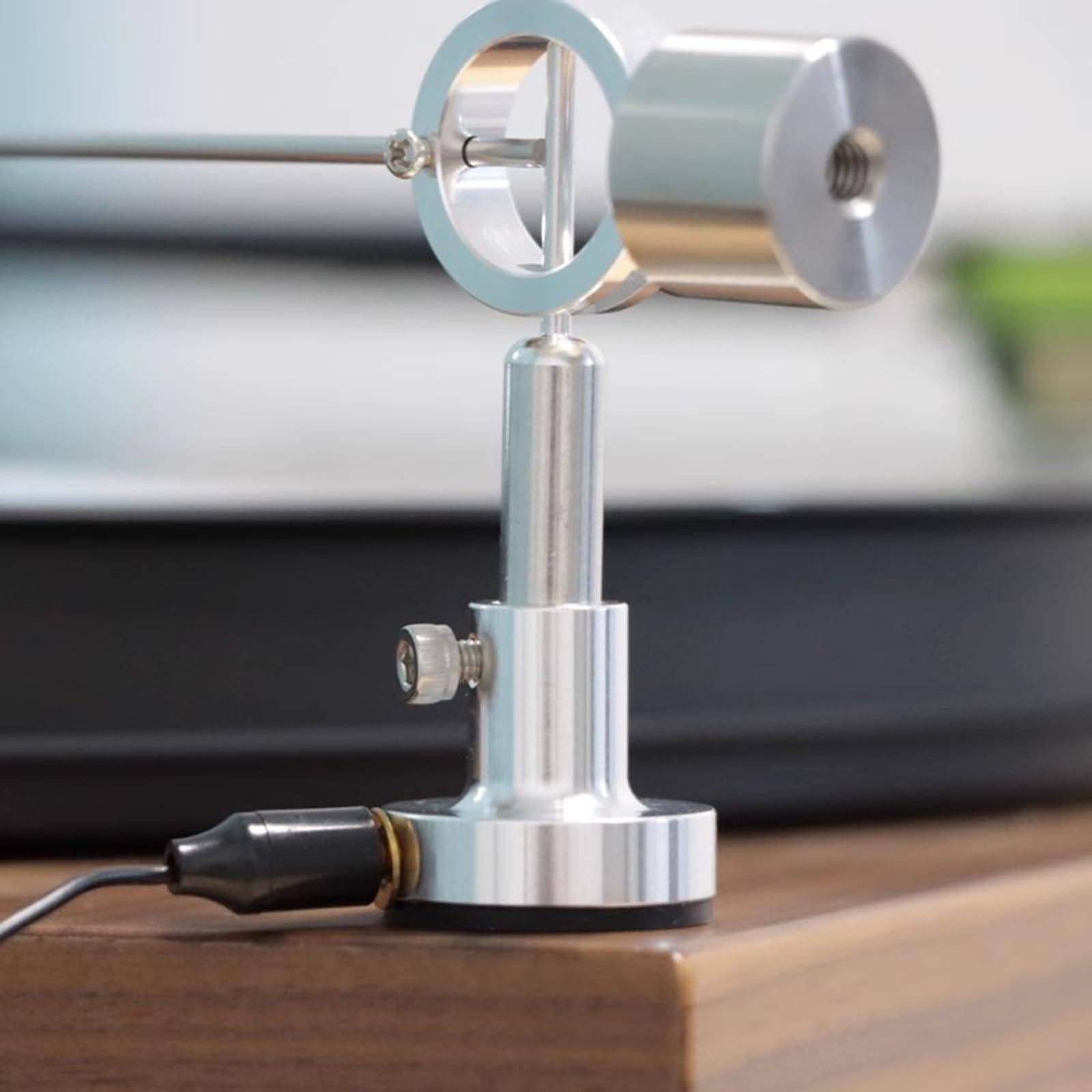 Braccio di Pulizia della Macchina per Record in Vinile, Pennello da Record Antistatico, con Filo di Terra, Universale: rimuove Polvere e elettricità statica, impedisce Il Salto dell'ago