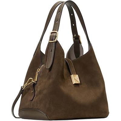 Женская сумка Kate Spade New York Deco Pebbled Leather And Suede Crossbody Tote