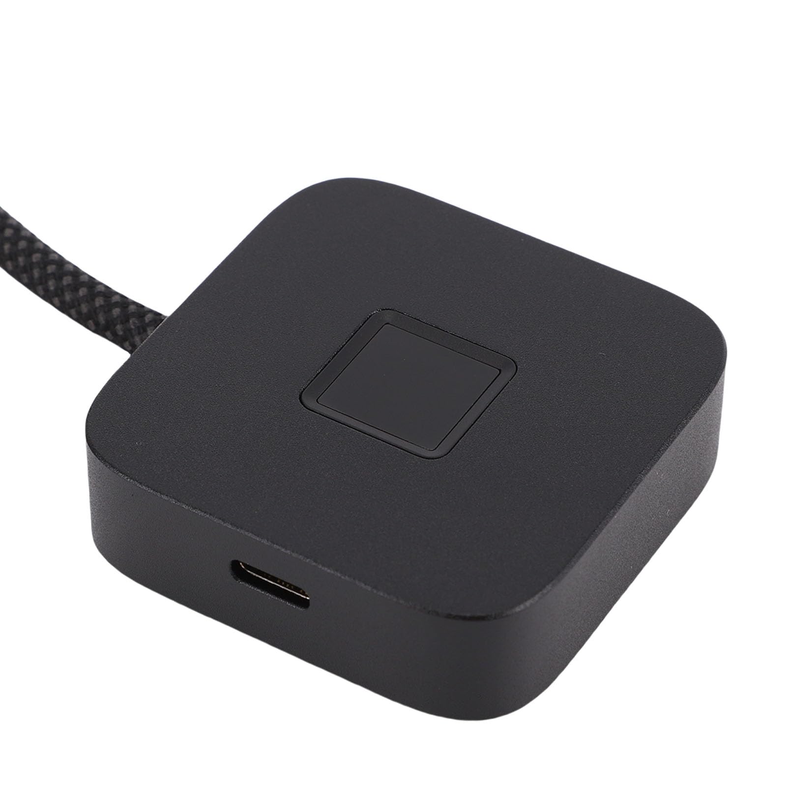 Lector Biométrico de Huellas Dactilares USB Reconocimiento de 360 ​​Grados para 10 11 Dongle de Inicio de Sesión de PC Aleación de Zinc Eficiente 1 Unidad (Black)