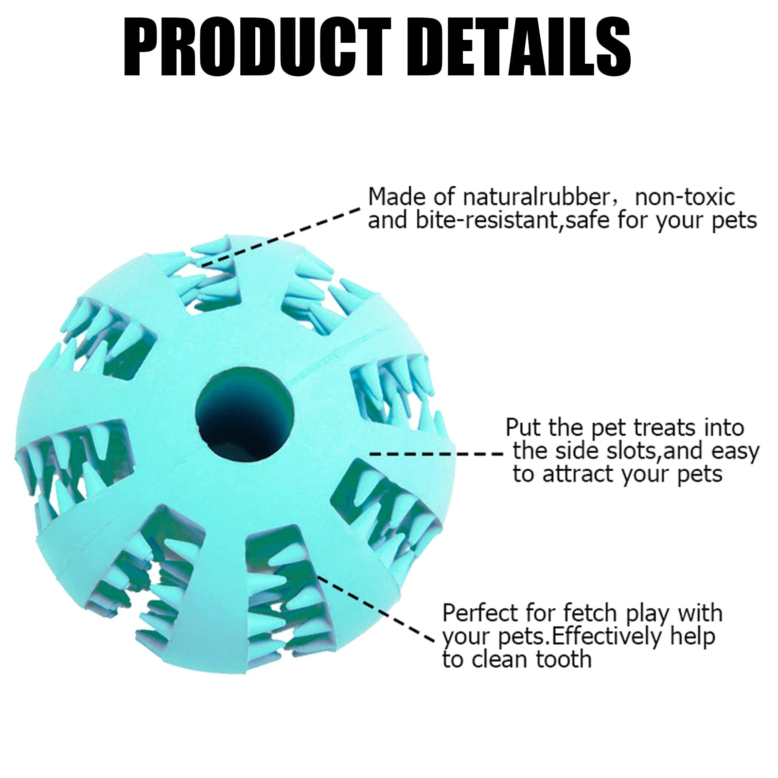 TYXHXTF 3 Pcs Dog Treat Dispenser Ball Toy - Image 4