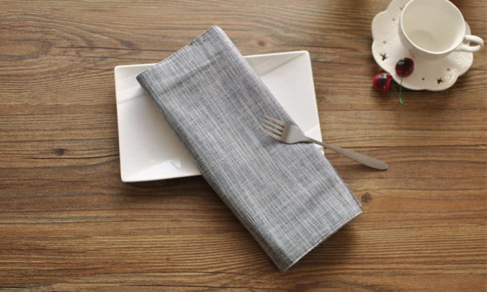Salvamanteles Individuales,Manteles Individuales Para Mesa De Comedor, Azul Oscuro Manteles Individuales De Lino De Algodón Mantel Individual Japonés Simple A Rayas Manteles Individuales Resistent