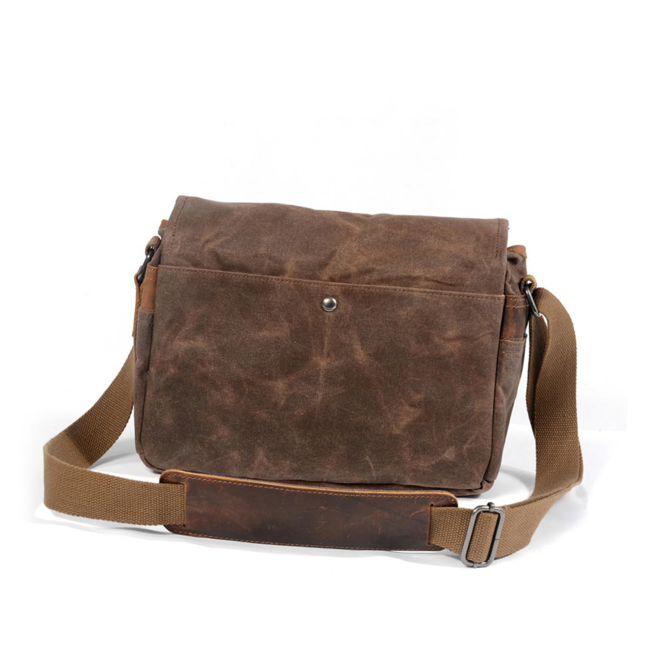 Borsa per Fotocamera in Tela Cerata Resistente All'acqua e Agli Urti Tracolla Singola per Uso Quotidiano e Viaggi Spazio per Macchina Fotografica e Obiettivi