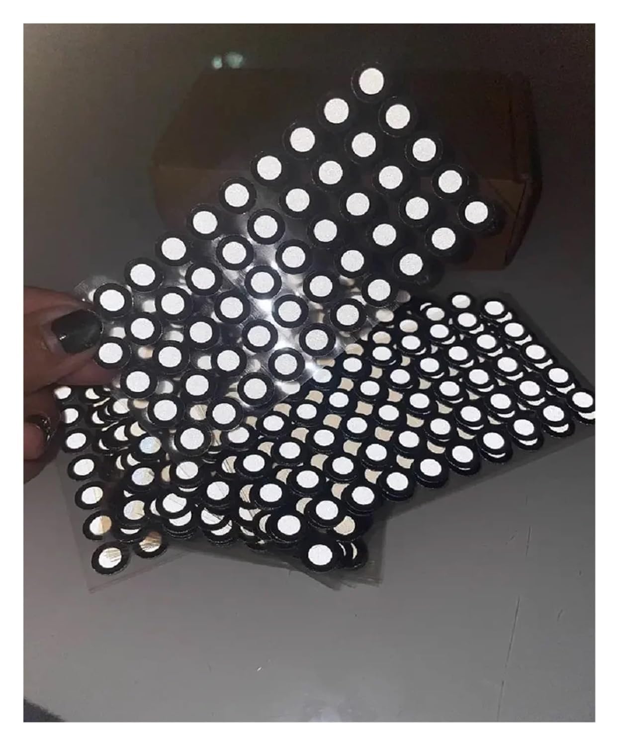 KEuLen 3D-Scan-Marker, 3D Scanner Marker, 3D-Scanner, 1000 Punkte, hochreflektierend, Markierungspunkt, Markierungspunkt, G-Punkt, Markierung, 3D-Scanner, Photogrammetrie, Tart Point(6mm x 10mm)