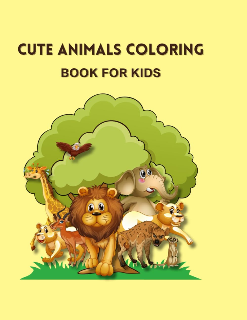 Cute Animal Coloring Book for Kids: Fun and Easy Coloring Pages for Ages 4–8 | Big, Bold Designs for Creativity & Relaxation
