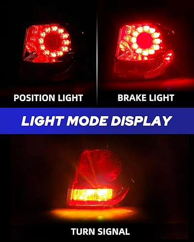 Miniatura 9 de AUTOONE - Para Dodge Journey 2011-2020 Conjunto de luces traseras de fábrica, luz de freno LED exterior, luz trasera, lado del conductor (LH)