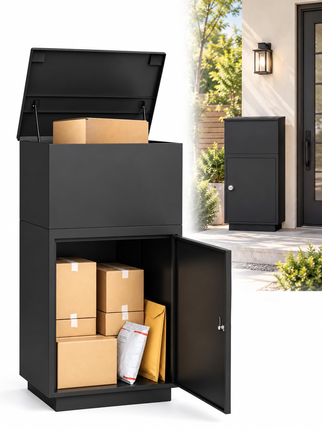 Package Delivery Box for Outside,Parcel Drop Box with Password Lock