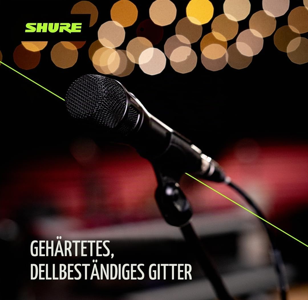 Shure Nexadyne 8/S - Dynamisches Supernieren-Gesangsmikrofon mit Dual-Engine Technologie, fokussierte Tonaufnahme, Zuverlässigkeit - Ideal für Sänger, die maximale Isolation benötigen, präzise