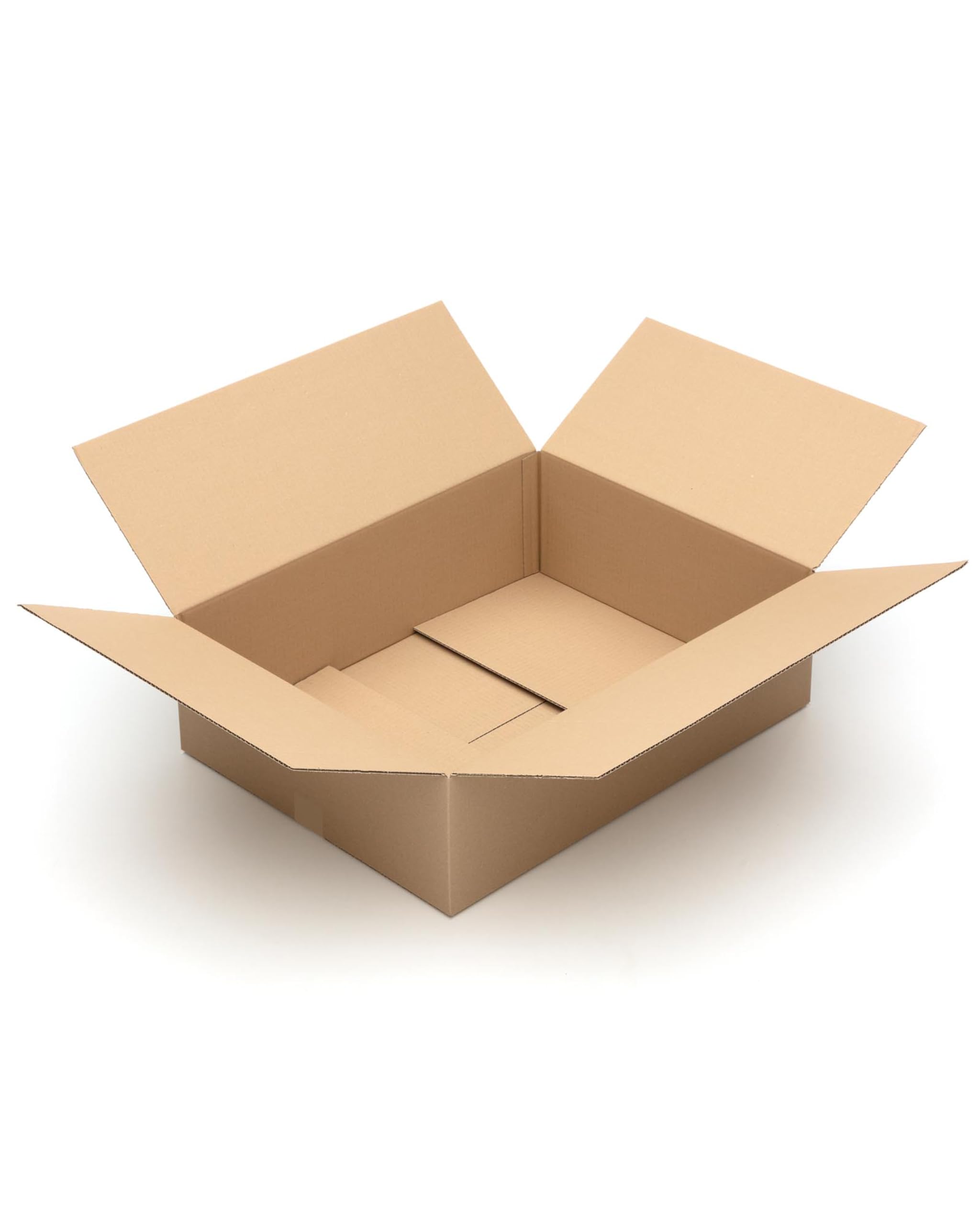KK Verpackungen Versandkartons 650 x 500 x 200 mm Braun 1-wellig (Innenmaß 642 x 490 x 185 mm) | 20 Stück, Faltkartons Kartons für Versand als DHL Paket Hermes Paketklasse L DPD GLS Paketklasse XL