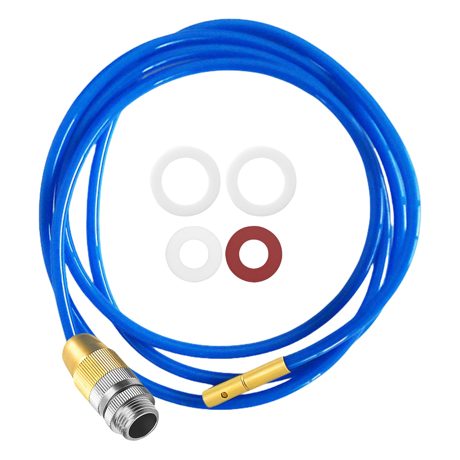 High Pressure Water Pipe Cleaning Device, Compressed Air Hose with Quick Coupling, Pipe Cleaning Hose, Drain Cleaner with Water Pressure, Powerful High Pressure Pipe Cleaner for M22 M24 1/2 Inch Pipes