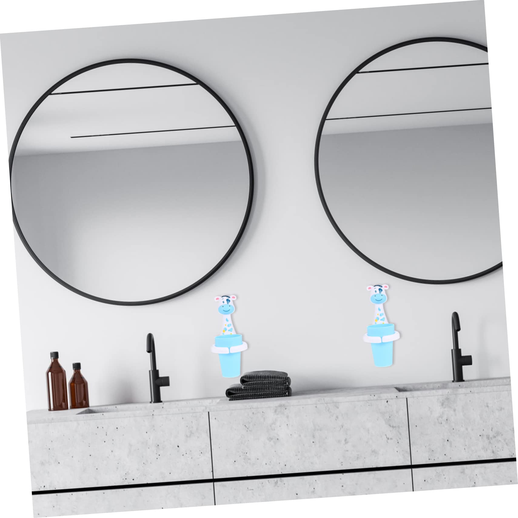 3juegos Soporte De Pared para Taza De Cepillo De Dientes Organizador Diseño Sin Taladrar para Familiar y De Instalar