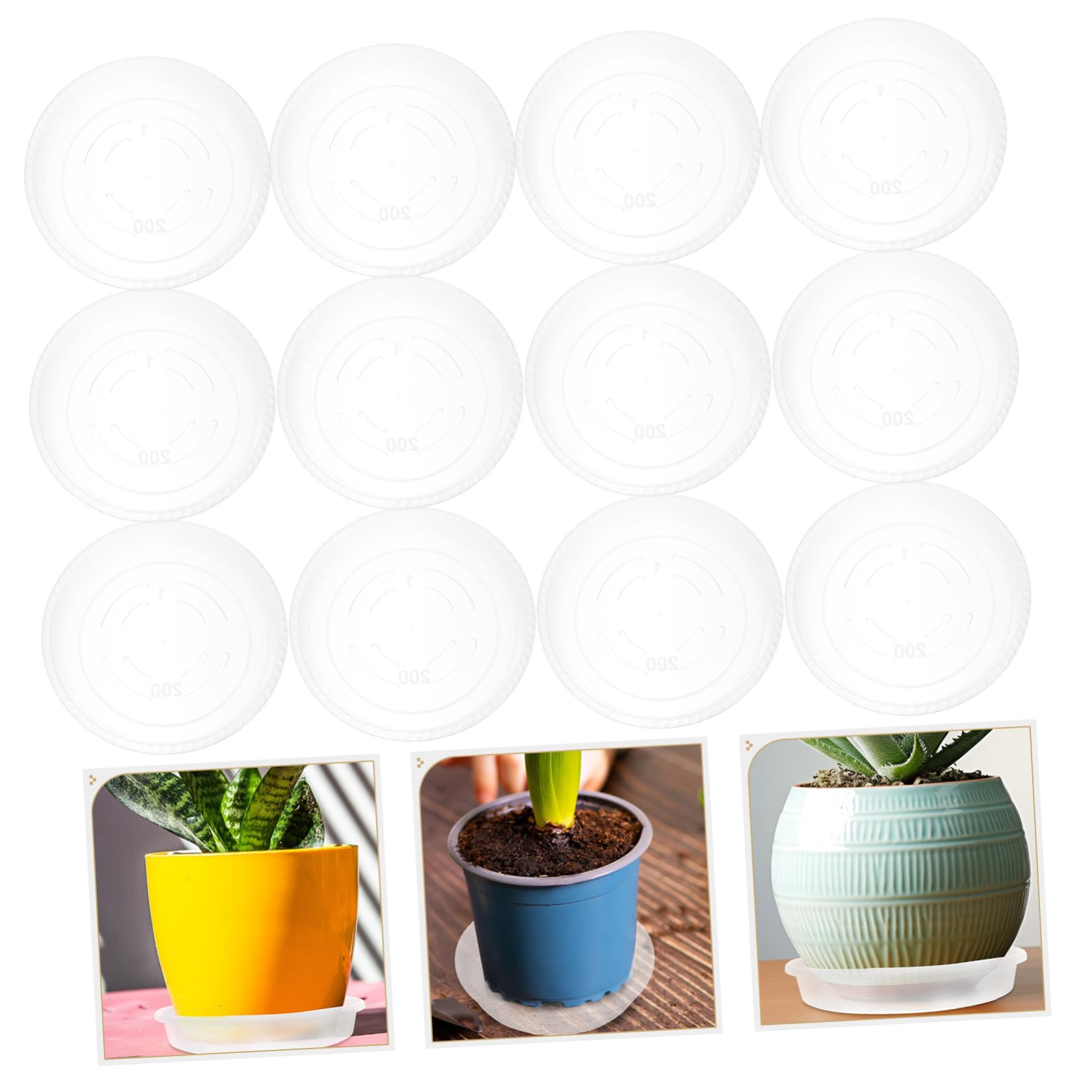 Happyyami 20stücke Pflanzenuntersetzer Wasserschale Für Pflanzen Blumentopfschalen Runder Pflanzenuntersetzer Tropfschale Für Blumentöpfe Pflanze