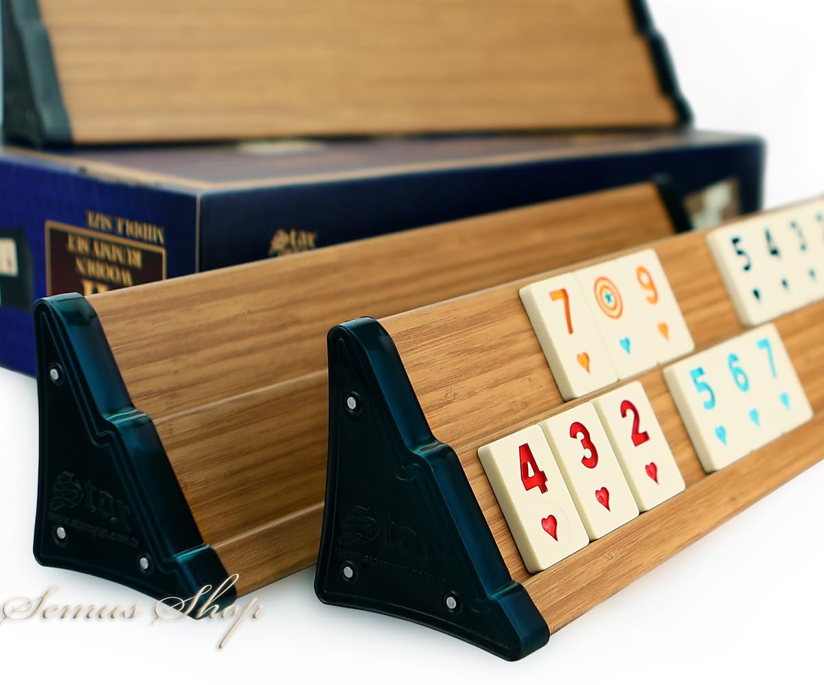 Set compatto Rummy / VIP Ahsap Okey SETI con pietre in melamina Orta Boy