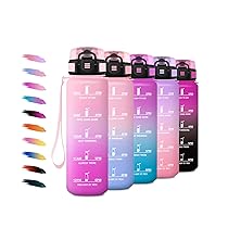 Borraccia Bambina 500ml, Borraccia Motivazionale con Filtro, a Prova di Perdite, Bottiglia Acqua Sportiva con Indicatore del Tempo, Borraccia per Bambini, Campeggio, Corsa, Viaggio, Scuola, Yoga