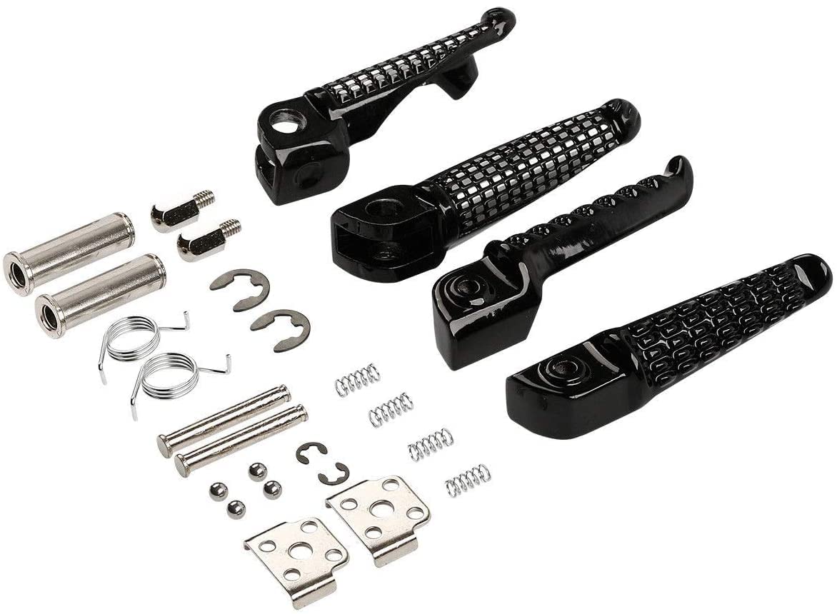 VPZMT Front Rear Foot Pegs Footrest Pedal for kawasaki ZX6R '03