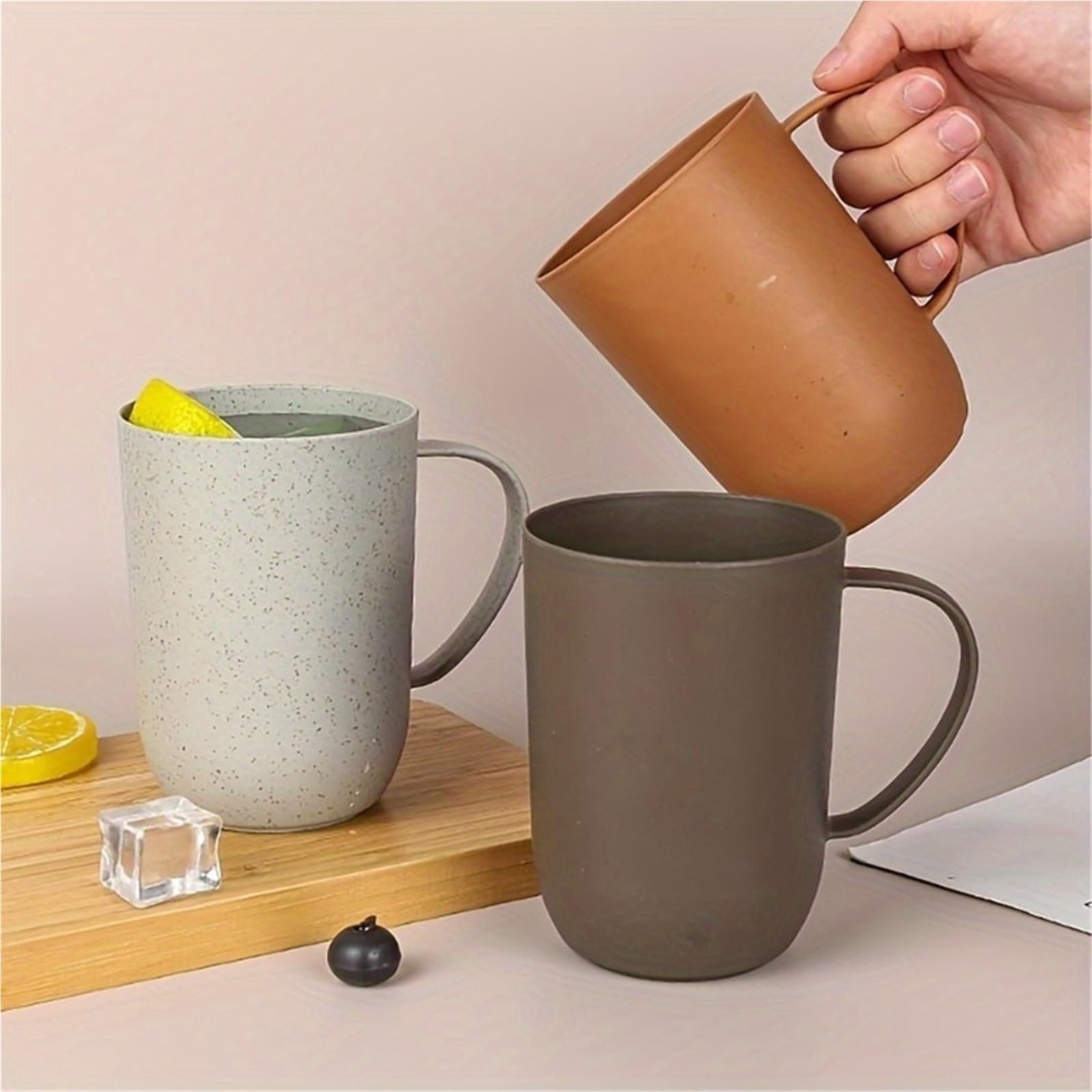 2 Tasses à café réutilisables pour Voyage à Domicile