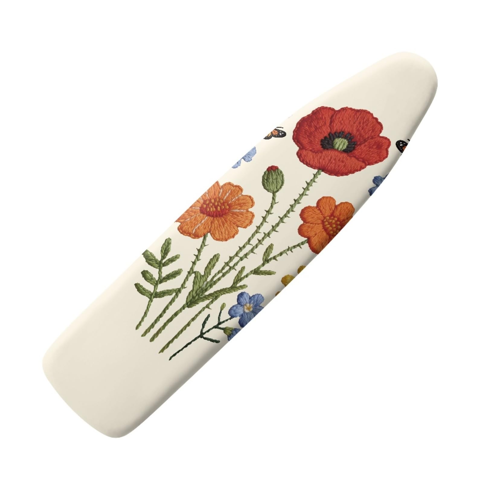 Large ironing board cover 130 x 45 Red Plants Ironing Board Cover And Thick Padding Easy Fit in Multiple Sizes with Elastic Drawstring,durable,iron board covers fits all,Machine Washable