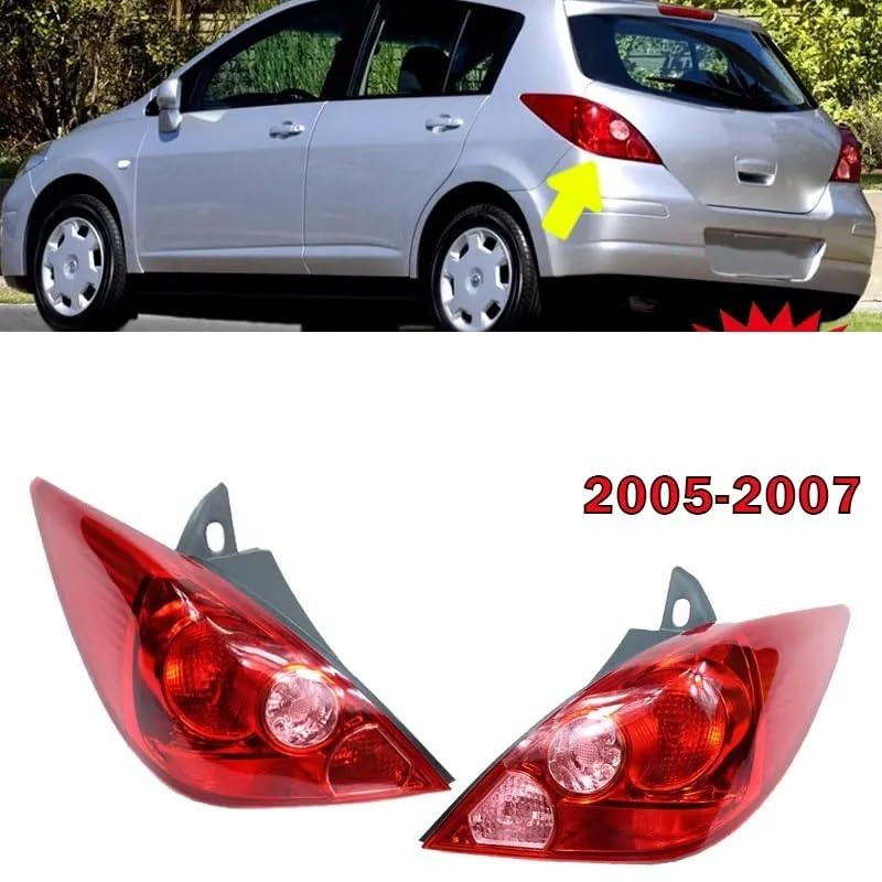 Feu stop arrière Tiida Hatchback 2005-2007 boîtier de lampe haute finition - 2
