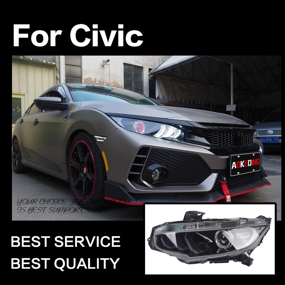 Amazon | シビック FK8 FK7 FC1 LED ヘッドライト 左右 ヘッド