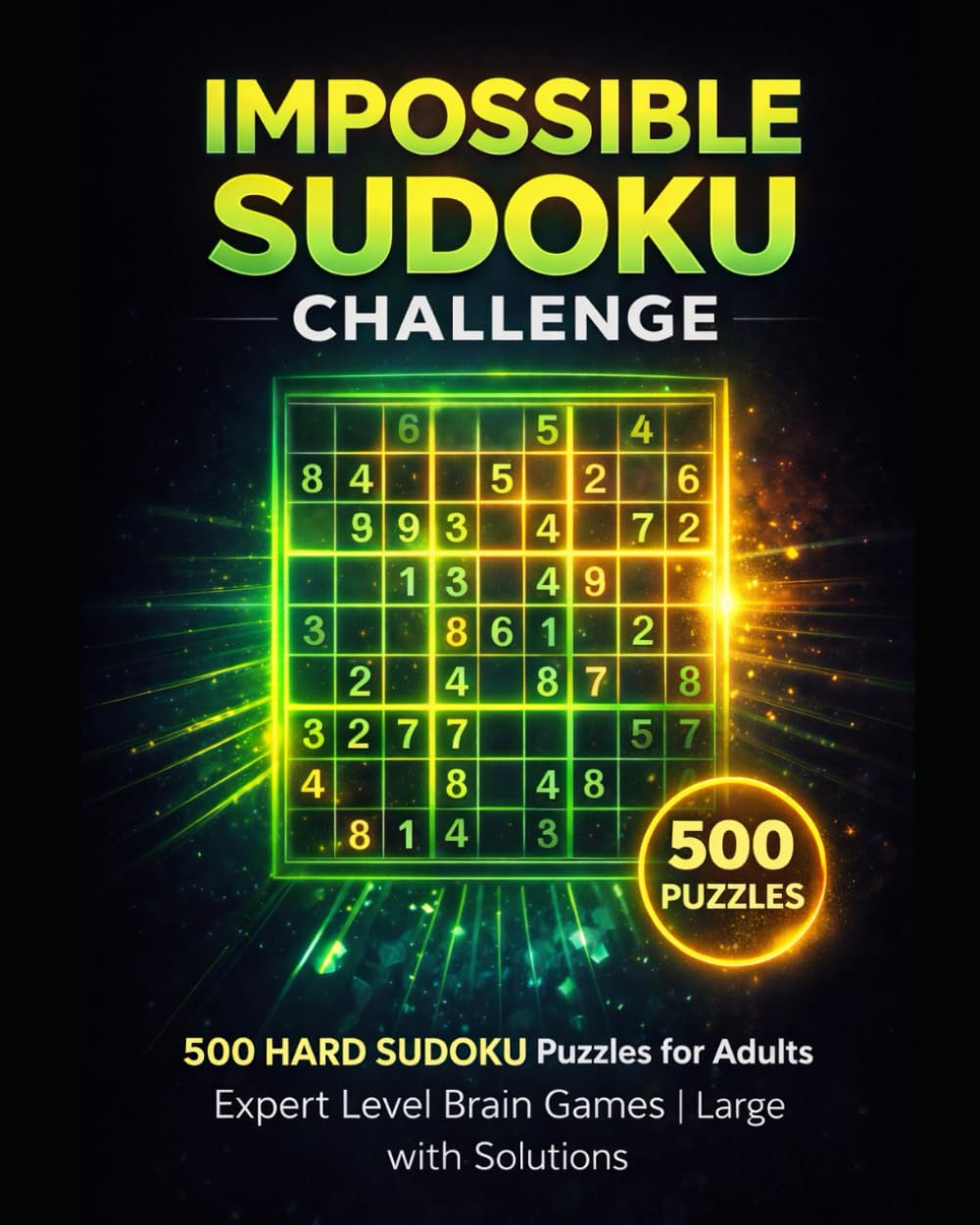 Impossible Sudoku Challenge: 500 Insanely Hard Sudoku Puzzles for Adults | Expert Level Brain Games with Solutions