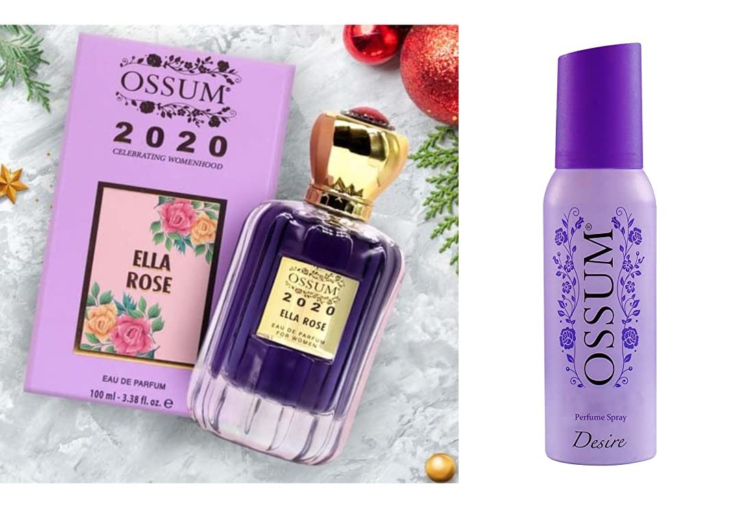 Edu De Parfum Ella Rose 100ml with Desire Body Spray 120ml for women