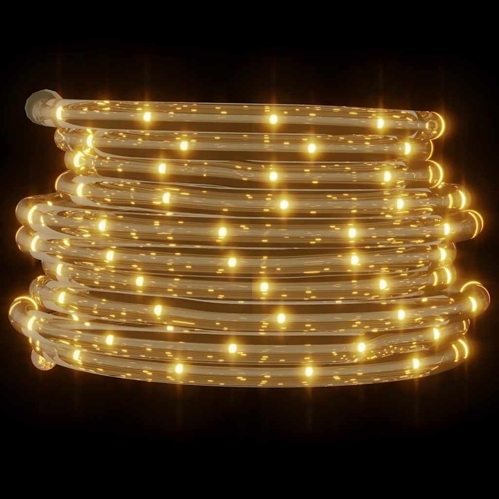 vidaXL Lichtschlauch 1200 LEDs Lichterschlauch Lichterkette LED-Streifen Außen Innen Party Deko Weihnachtsbeleuchtung Weihnachtsdeko Warmweiß 50m PVC