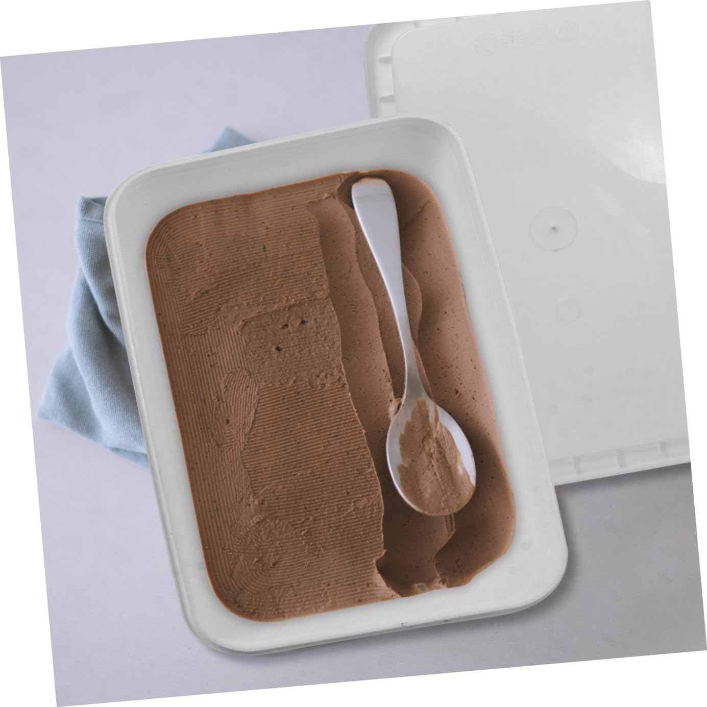 Contenitori per Gelato Impilabili e Facili da Conservare 3 Litri Set 2 Pezzi in Plastico Bianco fare Gelato in Casa