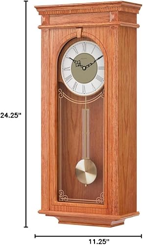 Miniatura 6 de Bulova C4419 Manorcourt - Reloj de timbre con acabado en roble dorado