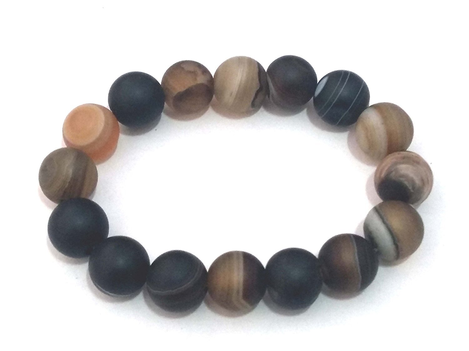 Astroghar Sulemani Hakik Matte Finish Stone Stretch Bracelet Round Shape 14 mm (B079SFXF3L) Amazon Price History, Amazon Price Tracker