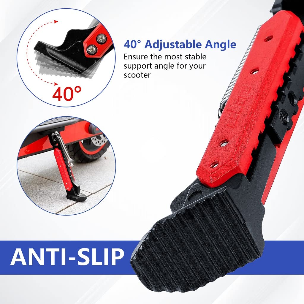 Béquille Trottinette Natcoo 2.0 - Réglable 142-170mm - Pour Ninebot G30