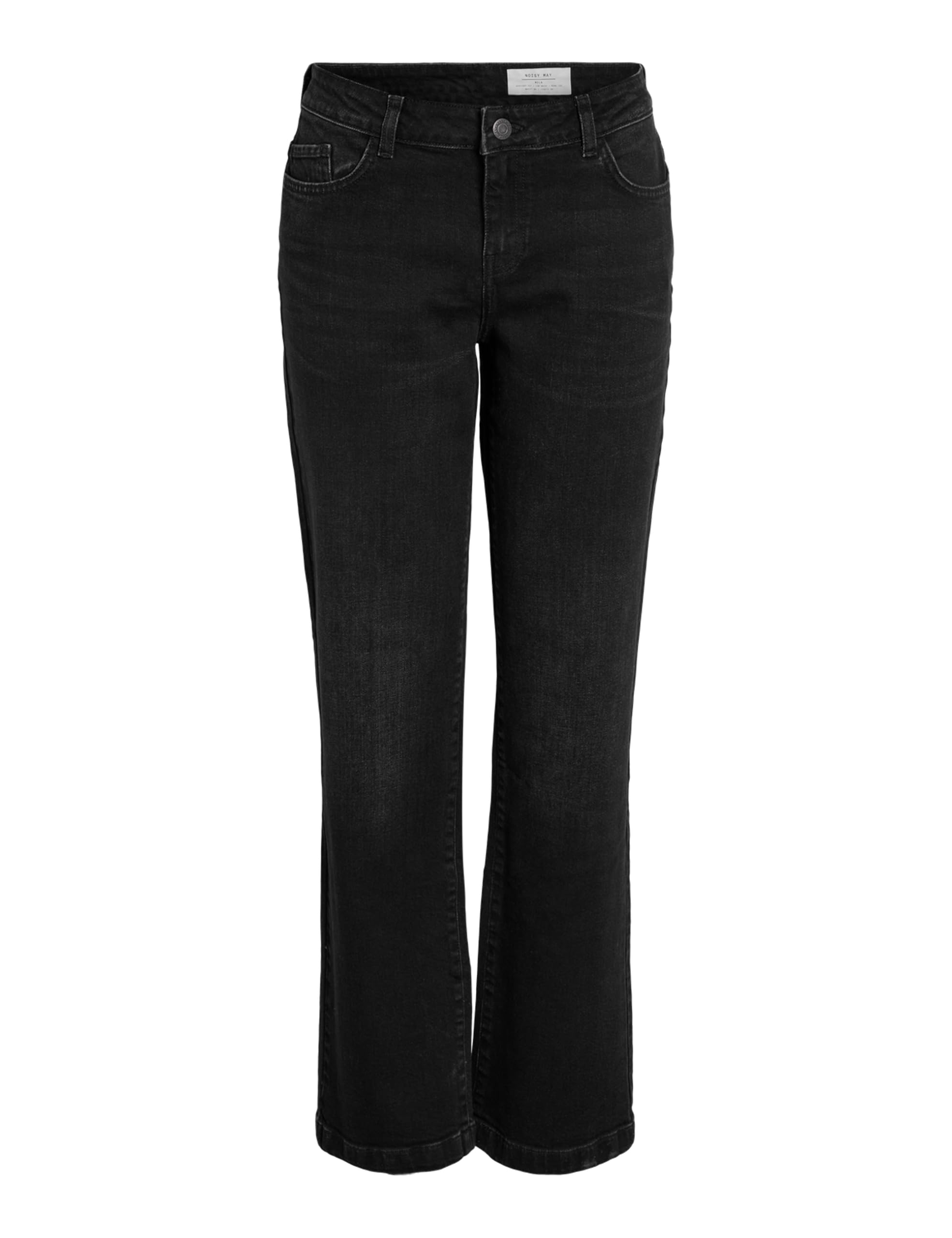 Noisy may Women's Nmnila Lw Wide Jeans Az423Bl Noos, Black Denim, 29W x 32L