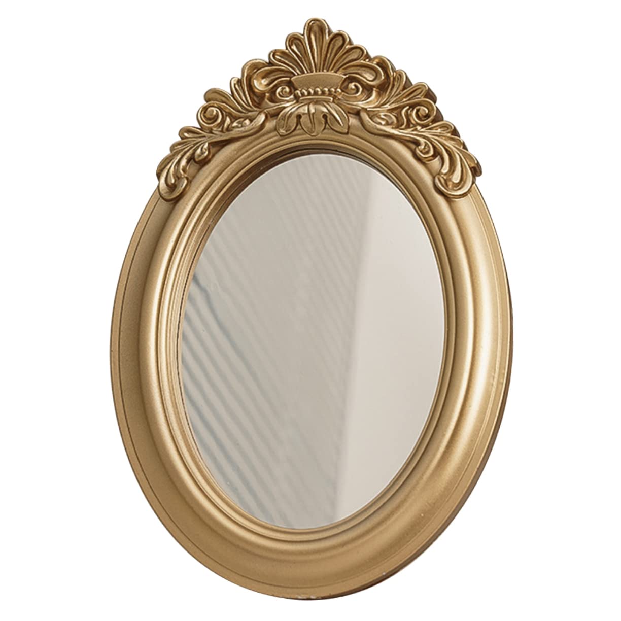 Miroir doré rétro Ipetboom avec plateau pour décoration vintage