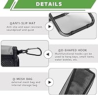 Vista 4 de Compact Folding Stool for Adults Design and Portable Backpacking Stool with Handbag Style,Lightweight Mini Chair for Camping,Travel, Fishing and