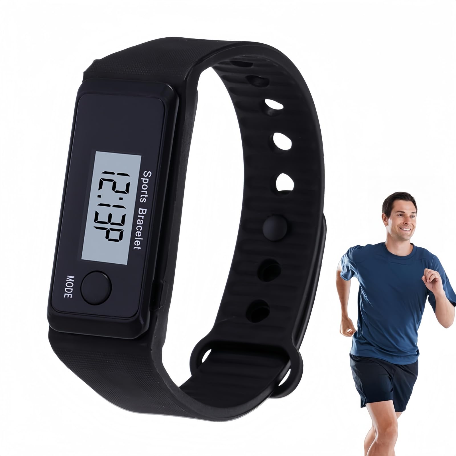 Step Counter Watch for Walking,Digital Pedometer Watch with LED Display