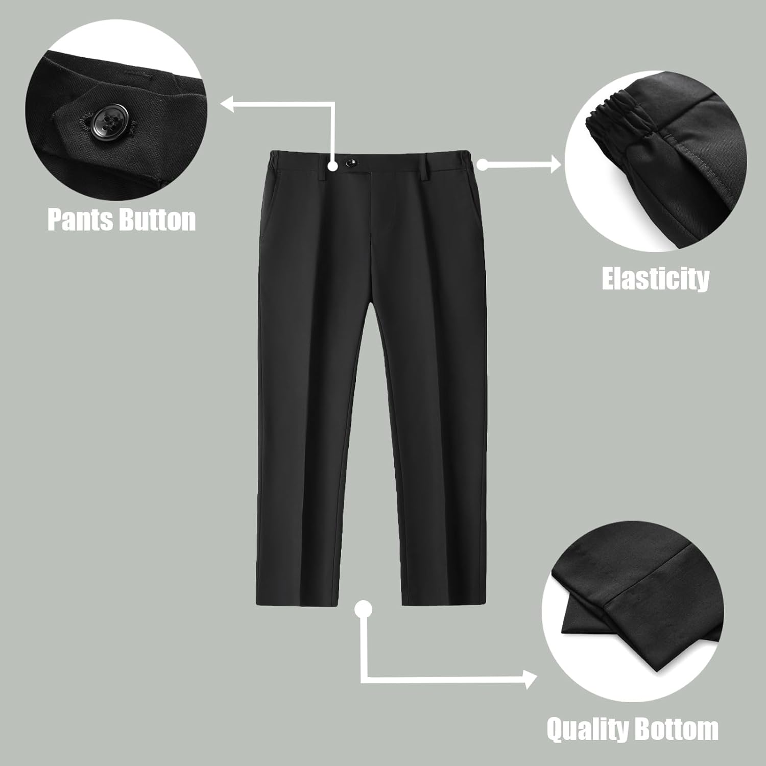 Rogers & Morris Boys Velvet Tuxedo Suit Formal Outfits Slim Fit Kids 5 Piece Suit Set Shawl Lapel - Image 5