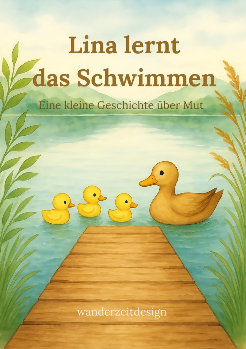 Lina lernt das Schwimmen - Eine kleine Geschichte über Mut: Ein liebevoll illustriertes Mutmach-Buch für Kinder ab 2 Jahren | Aquarellbilder & sanfte Naturfarben
