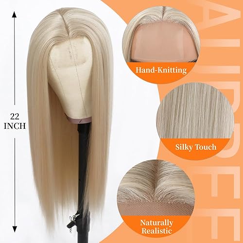 Miniatura 4 de Aubree Pelucas largas y rectas con flequillo sedoso