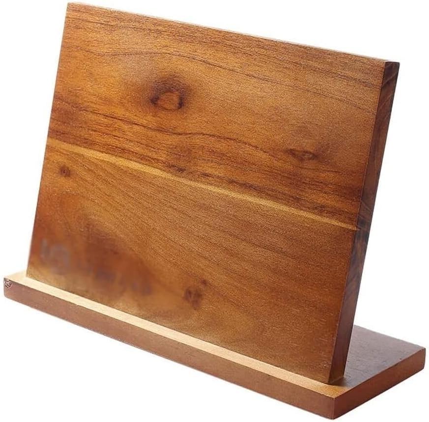Soporte magnético para cuchillos de madera universal para encimera