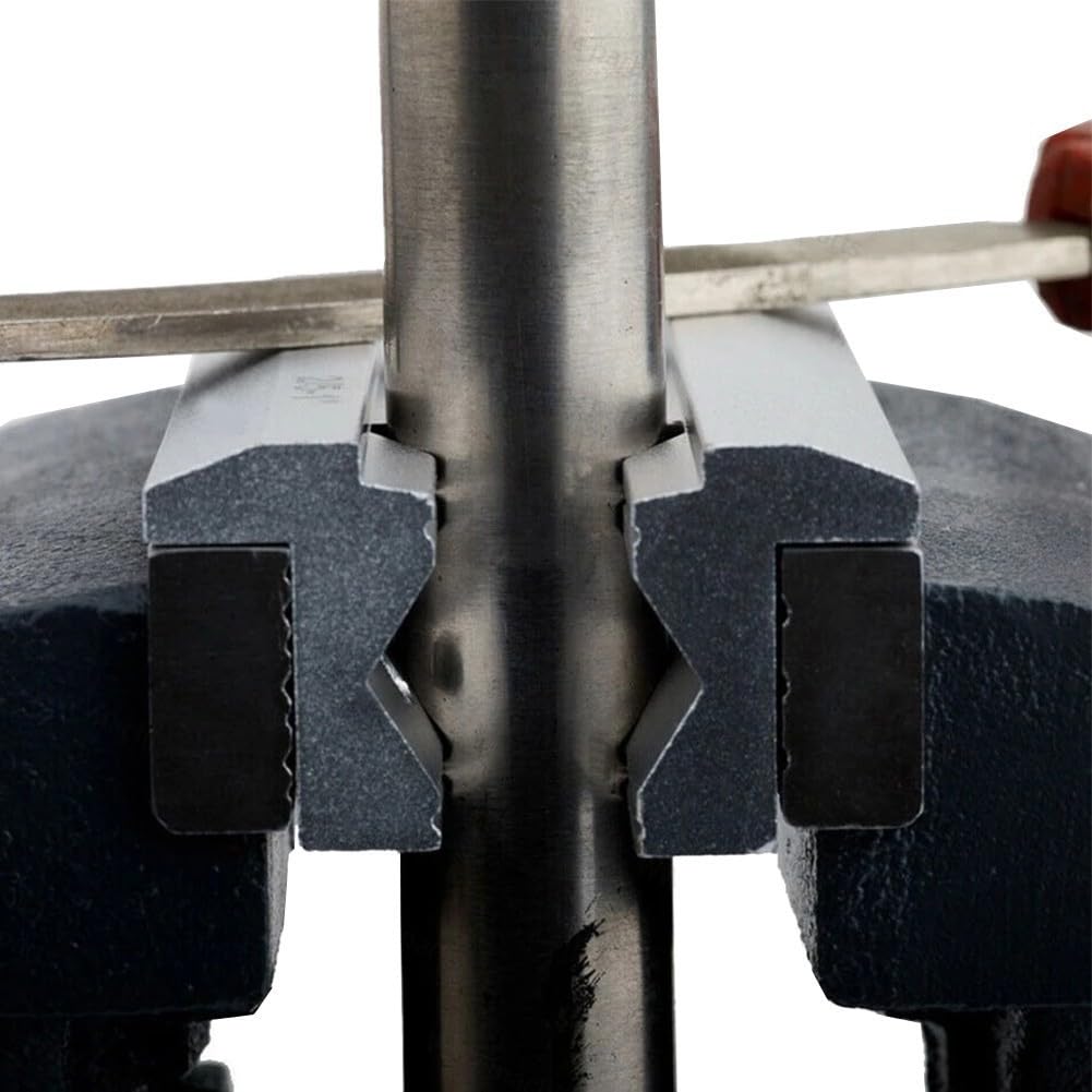 1 paire de mâchoires en alliage d'aluminium de type V, étau en acier de fraisage, mâchoire rigide, clip en V facile à saisir et à installer pour CNC (10,2 cm)