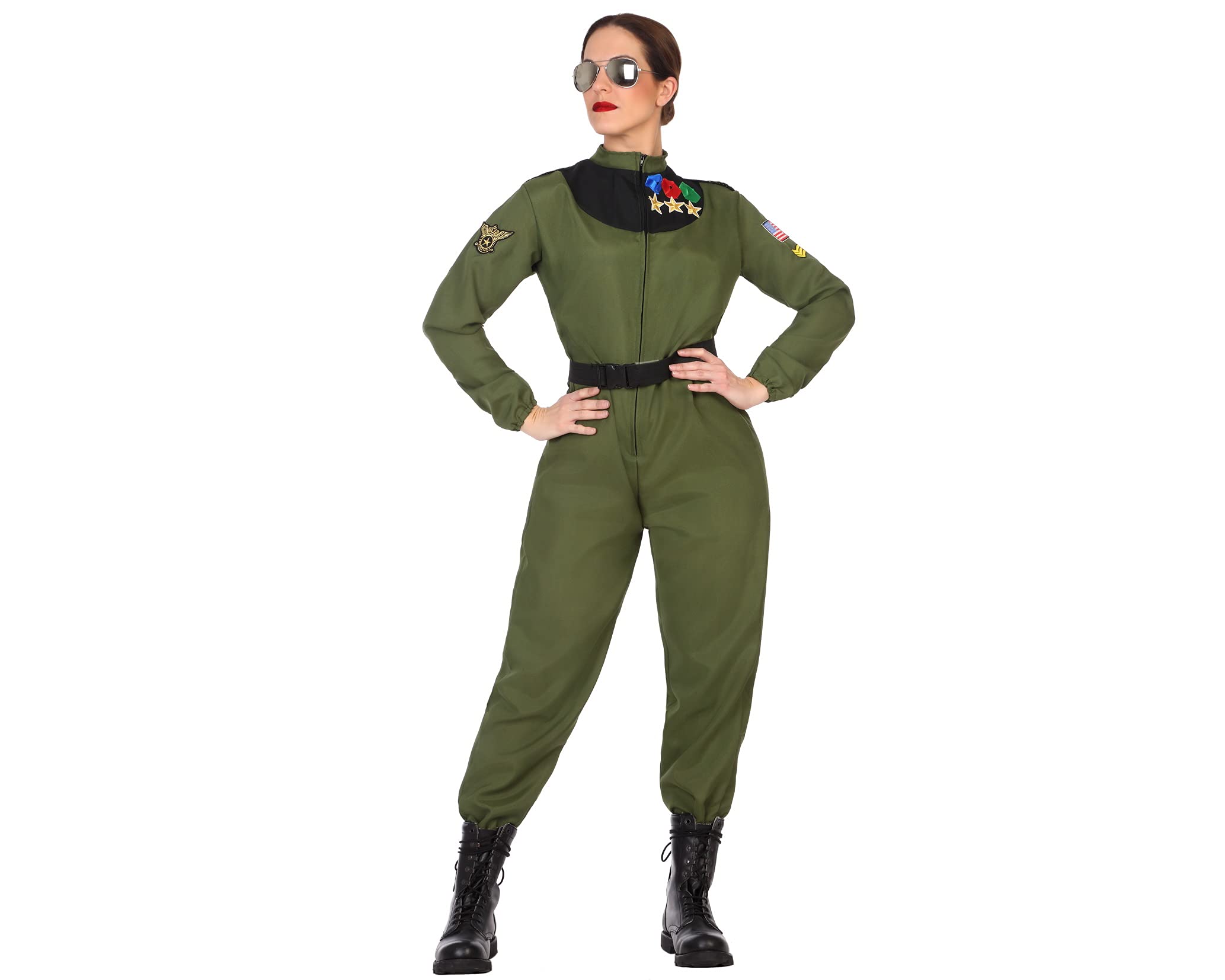 Atosa Disfraz Piloto Mujer Adulto Verde