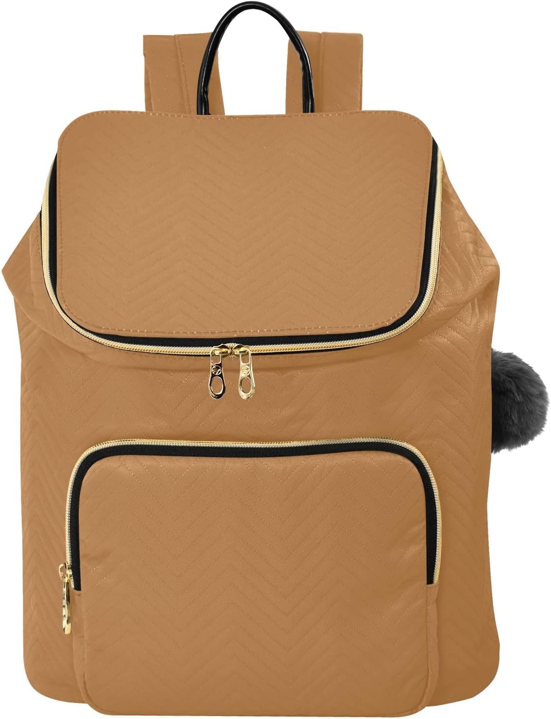Bronze Backpack for Women Rucksack Anti Theft Handbag with