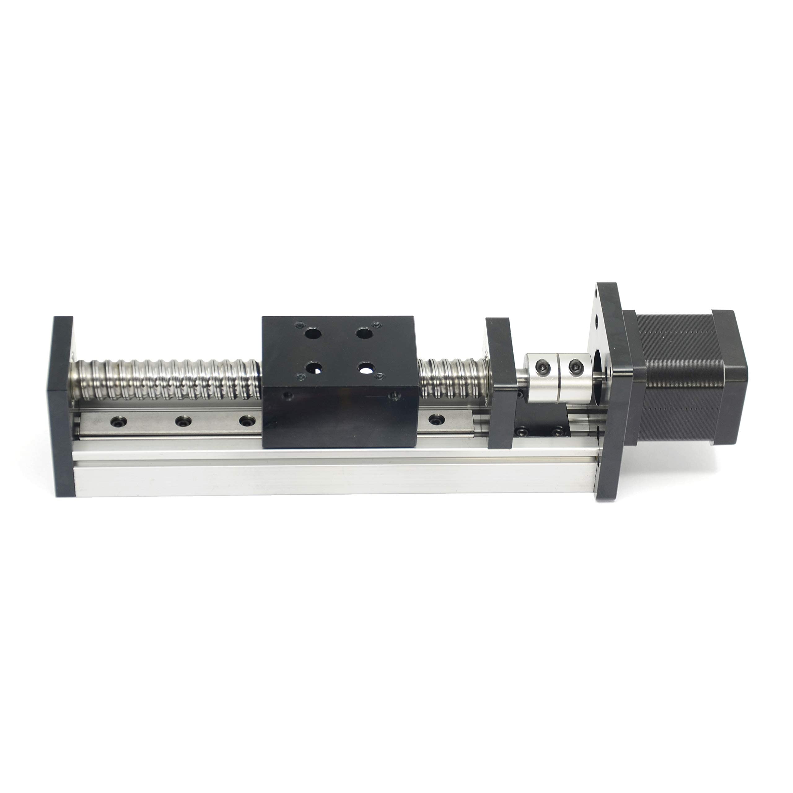 100mm effektive Länge Linear Schienenführung Kugelumlaufspindel SFU1605 mit quadratischen mit NEMA17 Schrittmotor für DIY CNC Router Teile X Y Z Linear Stage Actuator(Größe:100mm)