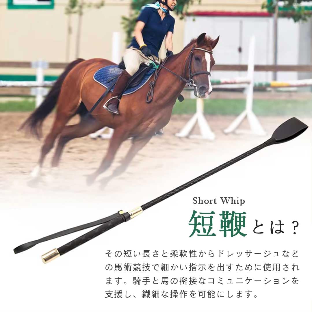 Amazon | [AiO JAPAN] 乗馬用 鞭 叩く ムチ レザー 短鞭 乗馬鞭 乗馬