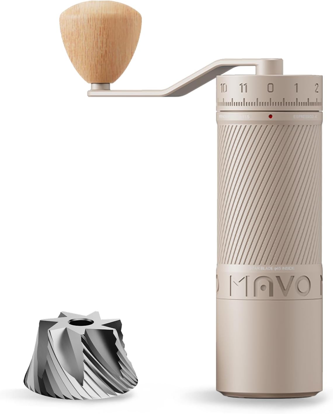 MAVO Phantox Pro Manual Coffee Grinder, Burr Coffee Grinder, Selfdeveloped
